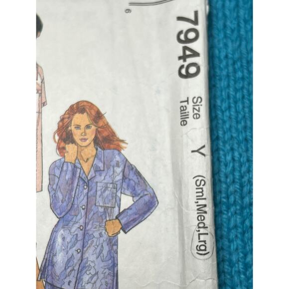McCalls Sewing pattern 7949 womens pajamas top pant shorts size S M L - Picture 2 of 6